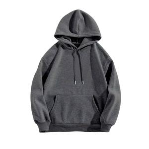 Wholesale Men's Hoodies Heavyweight Oversize Plain Cotton Street Style Hoodies Custom Drop Shoulder Pullover For Winter - Product Image 1