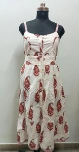 Robe en coton indien à imprimé floral pour femmes, tenue de fête d'été style bohème, cadeau personnalisé - Product Image 2