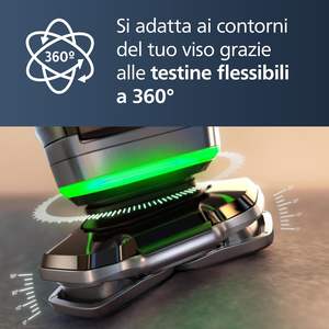 Système de rasage de précision, technologie intelligente, rasoir électrique rotatif, utilisation humide et sèche, tondeuse escamotable, station de nettoyage et de charge, IPX7 pour le corps - Product Image 5