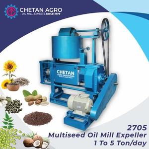 Machine d'expulseur d'huile automatique de qualité supérieure 10 HP Usine d'extraction d'huile de moutarde commerciale Capacité de 200 kg heure fabriquée en Inde - Product Image 3