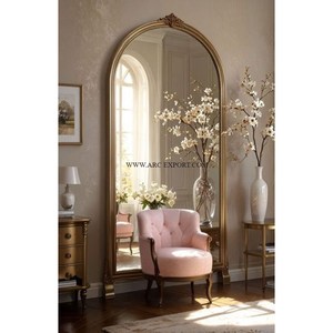 Miroir mural en bois personnalisé à motif floral moderne, écologique, fait à la main, décoration de mariage, art mural au meilleur prix - Product Image 6