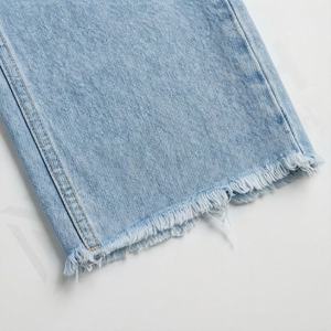 Best Quality Breathable Baggy Style Women's Denim Cargo Pants <b>Elastic</b> <b>Waist</b> Closure Summer Must Have Fashion Trendy Street Wear - Product Image 6