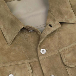 เสื้อแจ็คเก็ตทรัคเกอร์ผ้าฝ้ายนุ่มสบายสำหรับผู้ชาย สไตล์สตรีทแวร์ เหมาะสำหรับใส่ในชีวิตประจำวัน - Product Image 5