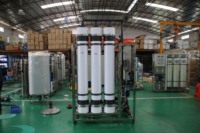 Système de traitement d'eau par osmose inverse à ultrafiltration entièrement automatique 4000L/heure, équipement de filtration d'eau potable de Guangzhou 110V-220V-380V