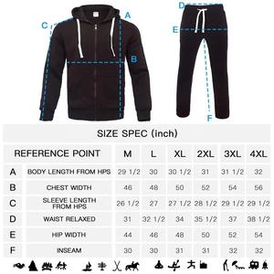 OEM Winter Warm Hoodie and Jogger <b>Set</b> Plain Blank Hooded Jogger Pants with Custom Logo Activewear Track <b>Set</b> Manufacturer - Product Image 5
