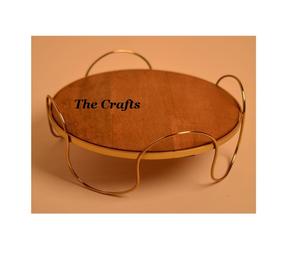 Soporte para servir pasteles de calidad superior Soporte para pasteles de forma redonda de acero inoxidable para uso en hoteles y bodas - Product Image 3