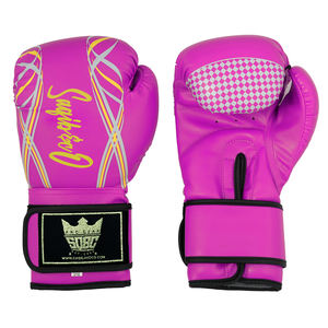 Gants de boxe imprimés sur mesure en cuir de vachette véritable vente en gros en cuir PU couleur d'emballage avec logo OEM matériau origine lieu modèle client - Product Image 2