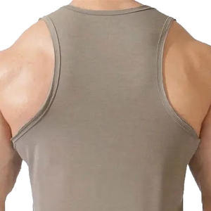 Haute qualité hommes débardeur entraînement vêtements de fitness couleur unie à la mode débardeur pour hommes au prix de gros - Product Image 6