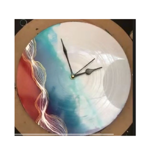 Modern Decor Resin Art Craft Customized Colors Epoxy Resin Wall <b>Clock</b> for Home Office Decorative Customized Size - Product Image 6