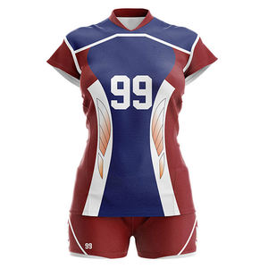 Wholesale Custom Sublimation Volleyball <b>Jersey</b> And <b>Shorts</b> Set New Arrival Design Your Own Volleyball Uniform in Cheap Price - Product Image 2