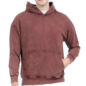 100% Cotton <b>Men's</b> Clothing Vintage <b>Black</b> Acid Wash Hoodies <b>Men</b> Women Oversized Hip Hop Sweatshirts Casual Pullover Hoodies - Product Image 4