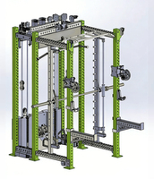 Equipo de Gimnasio Comercial de Fábrica, Entrenamiento Integral, Power Rack, Máquina Smith, Rack de Sentadillas, Máquina Smith Multifuncional