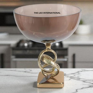 Bol à usage intérieur en métal écologique avec support en métal Saladier de cuisine pour fêtes et mariages Bol japonais - Product Image 4