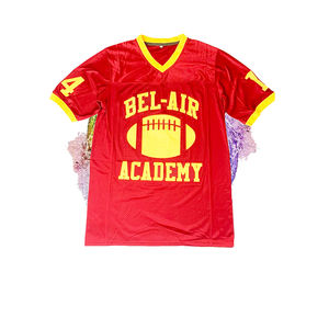 Wholesale Team American Football <b>Jersey</b> Sportswear <b>Short</b> Sleeves Breathable 100% Polyester High Quality Quick Dry Custom Logo - Product Image 5