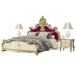 Classic Antique French <b>Bed</b> - <b>White</b> Painted Mahogany - 242 - Product Image 2
