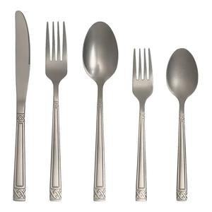Stainless Steel <b>Knife</b> Spoon and Fork Dinnerware <b>Set</b> Middle East Pattern Customizable Cutlery <b>Set</b> - Product Image 3