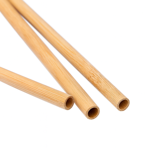 Pailles à boire personnalisées écologiques et naturelles, biodégradables, en bambou organique, jetables - Product Image 3