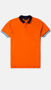 Logotipo personalizado de los hombres de manga corta informal para Polo camisa de secado rápido músculo ajuste 100% algodón estampado patrón de punto para Golf - Product Image 4