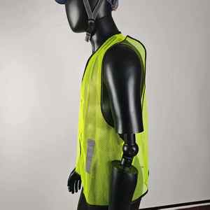 Vêtement de travail haute visibilité, veste de sécurité sans manches avec bande réfléchissante pour les travailleurs du bâtiment et les travailleurs en extérieur - Product Image 4