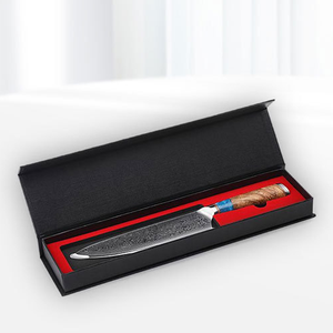 Venta al por mayor personalizado OEM ODM cubertería de fábrica profesional Chef cuchillo de cocina con mango Blanco japonés Damasco acero cuchillo de Chef - Product Image 3