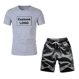 Conjunto Deportivo de Verano sin Mangas para Hombre, Camiseta de Manga Corta y Pantalones Cortos, Conjunto de Dos Piezas, Conjunto de Pantalones Cortos Casuales de Verano - Product Image 6