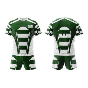 Uniformes de Rugby d'équipe de kit de Rugby de conceptions de couleurs faites sur commande de haute qualité 200-350 GSM avec des chaussettes faites sur commande - Product Image 4