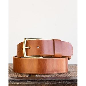 Cinturón de Cuero Vacuno Marrón con Hebilla de Acero Inoxidable, Estilo Vintage para Hombre, Ecológico, Impermeable, Ligero, Personalizable, Moderno e Informal - Product Image 1