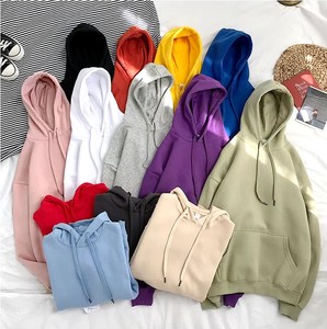 Pull à capuche 100% coton pour hommes sweat-shirts respirants à manches longues et col rond avec logo personnalisé vêtements grande taille pour hommes - Product Image 3