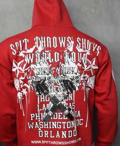 Sweat à capuche unisexe en molleton 100% coton, coupe ample, style streetwear d'hiver, impression intégrale sur soie, impression silicone, strass - Product Image 5