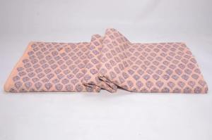 Tissu en pur coton 100% avec motif floral imprimé de blocs de main indiens pour la décoration intérieure Robe pour femme disponible dans les tailles de cour - Product Image 3