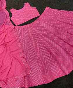 Latest Lehenga Choli Collection: Modern Geometric Print Lehenga Choli Set for Casual Wear Lehenga Choli Kurta Sets - Product Image 6