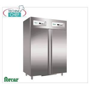 Equipo de Refrigeración Comercial Forcar, Acero Inoxidable 304, Refrigerador-Congelador Combinado de 2 Puertas - Product Image 1