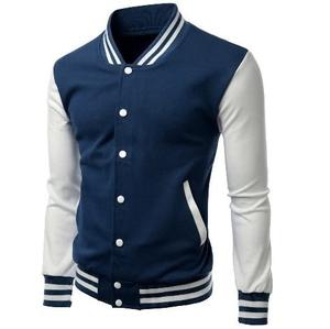 Chaquetas de bombardero de hombre con logotipo personalizado al por mayor con diseño vintage de béisbol universitario estilo universitario OEM ODM Bienvenido - Product Image 4