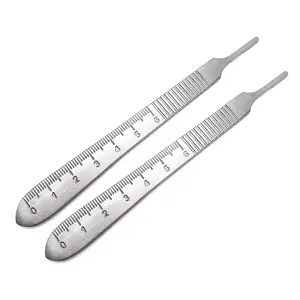 Chất lượng cao cấp scalpel tốt nghiệp xử lý #3 với thước đo quy mô thép không gỉ phù hợp với kích thước 9 đến 16 scalpel Blades
