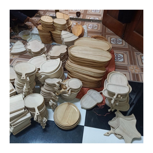 ถาดไม้หวายสานพร้อมที่จับเป็นมิตรกับสิ่งแวดล้อมถาดเหมาะสำหรับใส่ผลไม้ของว่างเครื่องดื่มและของตกแต่งบ้าน - Product Image 5