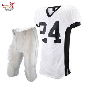 เสื้อฟุตบอลอเมริกันแขนสั้นเสื้อพิมพ์ลายชุดโพลีเอสเตอร์ออกแบบได้ตามต้องการสไตล์ใหม่ล่าสุด - Product Image 2