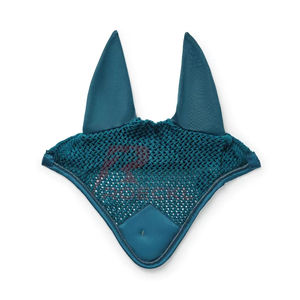 Bonnet d'oreille de cheval de qualité supérieure fabriqué au Pakistan, voile de mouche au crochet lavable et respirant, parfait pour l'équitation élégante - Product Image 1