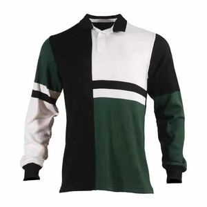 เสื้อรักบี้ผ้าเจอร์ซีย์แบบสั่งทำพร้อมแผ่นรองไหล่ระบายอากาศตาข่ายระบายอากาศและออกแบบโลโก้คลับ - Product Image 1