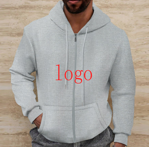 เสื้อมีฮู้ดผ้าฝ้ายแท้มีฮู้ดสำหรับผู้ชายผ้าคอตตอนแท้หนาอบอุ่นออกแบบได้ตามต้องการ - Product Image 3