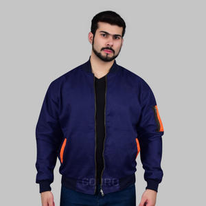 Chaqueta cortavientos de nailon de tendencia para hombre, cortavientos de estilo urbano con cuello levantado informal grueso personalizado para invierno para hombre - Product Image 1