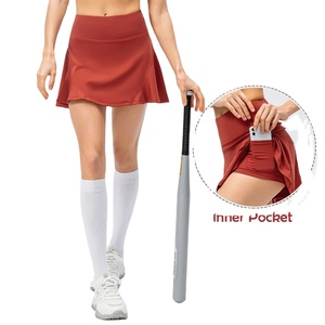Jupe de tennis taille haute respirante, écologique et anti-UV pour femme, vêtement de sport noir, évacuation de l'humidité, séchage rapide, extensible dans les 4 sens - Product Image 6