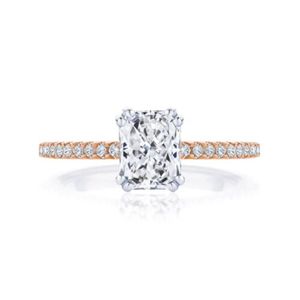 Radiant Cut Engagement <b>Ring</b> For Women - Product Image 6
