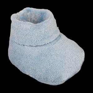 Newborn <b>Booties</b> - Navy Blue - Product Image 2