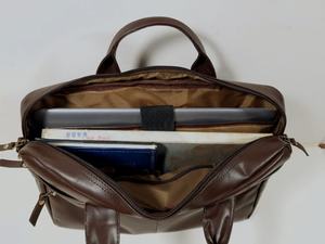 <b>Mens</b> <b>Messenger</b> <b>Bag</b> 15.6 Inch Waterproof Vintage Leather Waxed Canvas Briefcase Large Leather Laptop <b>Bag</b> Satchel Shoulder <b>Bag</b> - Product Image 2