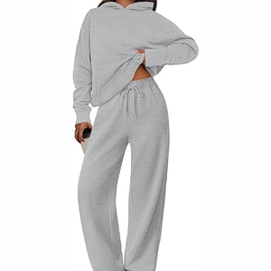 Ensembles de survêtement à capuche pour femmes de qualité professionnelle Vêtements imprimés lourds avec pantalon Caractéristiques de la taille Plus - Product Image 3