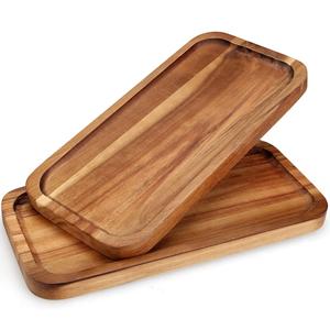 Plateau de service en bois d'inspiration vintage pour les amateurs de décoration rustique pour servir des collations, des cocktails au café avec un attrait intemporel - Product Image 1