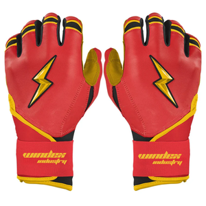 Griffin Series <b>Long</b> Cuff Batting Gloves 100% Leather Unique Design Wholesale Rate Bruce <b>Bolt</b> Baseball Batting Gloves - Product Image 1