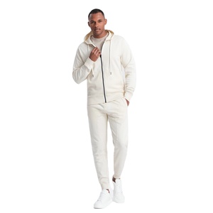 Costumes de sport pour hommes personnalisés avec logo Vente en gros Ensemble de survêtements pour hommes Costumes de jogging coupe confortable survêtement à fermeture éclair pour hommes - Product Image 1