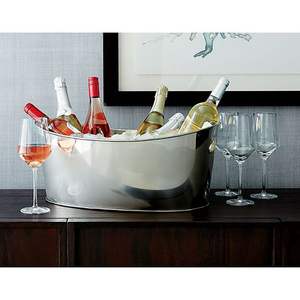 Baignoire à vin de couleur blanche en métal de haute qualité Baignoire à boissons de conception admirable pour la maison Vaisselle décorative Seau à vin - Product Image 2