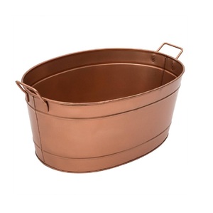 Vente chaude de haute qualité à la main en cuivre bière baignoire fabricant en gros eau baignoire différents styles de qualité - Product Image 4